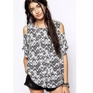 Free People Cold Shoulder Top